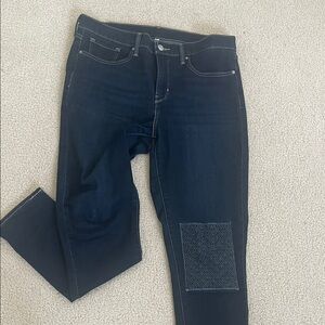 Levi’s Classic Dark Blue Straight Leg Jeans With Patch Red Tag 5 pockets size 31